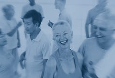 Fitness Senior Adult Healthcare Friendship Concept stock photos Fitness Senior Adult Healthcare Friendship Concept stock photos