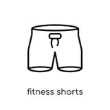 fitness Shorts icon. Trendy modern flat linear vector fitness Sh vector illustration fitness Shorts icon. Trendy modern flat linear vector fitness Sh vector illustration