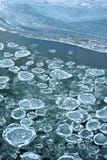 Fiume con i blocchi di ghiaccio Immagini Stock Fiume con i blocchi di ghiaccio Immagini Stock