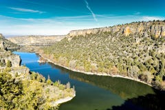 Fiume di Duraton a Segovia immagini stock libere da diritti Fiume di Duraton a Segovia immagini stock libere da diritti