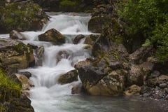 Fiume veloce della montagna ad estate immagine stock Fiume veloce della montagna ad estate immagine stock