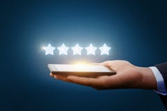 Five stars from a tablet. royalty free stock image Five stars from a tablet. royalty free stock image