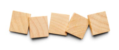 Five Wood Tiles Stock Image Five Wood Tiles Stock Image