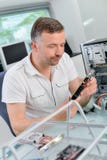 Fixing a broken computer stock photography Fixing a broken computer stock photography