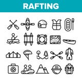 Fl??en von Reise, Sport-linearer Vektor-Ikonen-Satz lizenzfreie abbildung Fl??en von Reise, Sport-linearer Vektor-Ikonen-Satz lizenzfreie abbildung