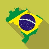 Flacher Ikonenmarkstein Brasilien-Karikatur Auch im corel abgehobenen Betrag Stockfotografie Flacher Ikonenmarkstein Brasilien-Karikatur Auch im corel abgehobenen Betrag Stockfotografie
