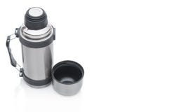 Flacon de thermos sur le fond blanc photographie stock Flacon de thermos sur le fond blanc photographie stock