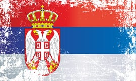 flag serbia Ζαρωμένα βρώμικα σημεία απεικόνιση αποθεμάτων flag serbia Ζαρωμένα βρώμικα σημεία απεικόνιση αποθεμάτων