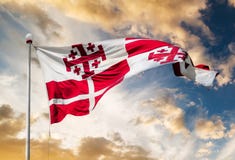 Flaga na Malta falowaniu Obrazy Royalty Free Flaga na Malta falowaniu Obrazy Royalty Free