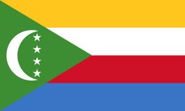Flaga państowowa Comoros Tło z flagą Comoros royalty ilustracja Flaga państowowa Comoros Tło z flagą Comoros royalty ilustracja