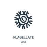 flagellate icon vector from virus collection. Thin line flagellate outline icon vector illustration stock illustration flagellate icon vector from virus collection. Thin line flagellate outline icon vector illustration stock illustration