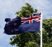 flagga nya våga zealand royaltyfri fotografi flagga nya våga zealand royaltyfri fotografi