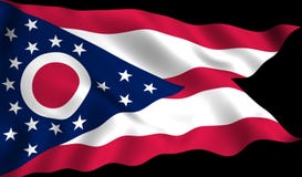 Flaggen-Ohio-US-Staats-Symbol vektor abbildung Flaggen-Ohio-US-Staats-Symbol vektor abbildung