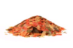 Flake food for all tropical aquarium fish royalty free stock photo Flake food for all tropical aquarium fish royalty free stock photo