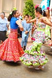 Flamenco Dancers In Beautiful Dress Royalty Free Stock Images