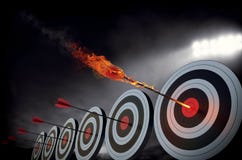 Flaming arrow stock image Flaming arrow stock image
