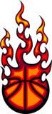 Flaming Basketball...Vector / Clip Art Stock Vector - Illustration of