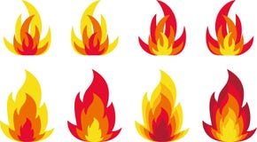 Flammen Vektor Abbildung Illustration Von Flammen