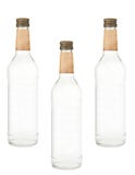 Flaschen Wodka lokalisiert lizenzfreie stockbilder Flaschen Wodka lokalisiert lizenzfreie stockbilder