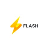 Flash Logo design vector template. Thunderbolt symbol.Energy Power electric speed creative Logotype concept Stock Photos Flash Logo design vector template. Thunderbolt symbol.Energy Power electric speed creative Logotype concept Stock Photos