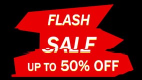 Flash Sale Discount Banner Animation Stock Video - Video of coupon,  promotion: 195478031