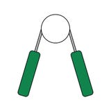Flat design icon of Hands expander vector illustration Flat design icon of Hands expander vector illustration