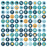 Flat design icons for technology stock illustration Flat design icons for technology stock illustration