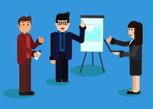 Flat design illustration concepts for business analysis and planning, consulting, team work, project management, financial report stock illustration Flat design illustration concepts for business analysis and planning, consulting, team work, project management, financial report stock illustration