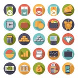 Flat Design Money and Finance Icons Collection stock illustration Flat Design Money and Finance Icons Collection stock illustration
