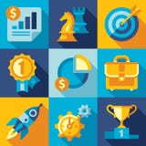 Flat design vector strategy ,goal, development Stock Photography Flat design vector strategy ,goal, development Stock Photography