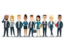 Flat international business people icons infograph royalty free illustration Flat international business people icons infograph royalty free illustration