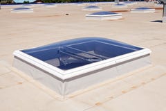 Flat roof on industrial hall royalty free stock photography Flat roof on industrial hall royalty free stock photography