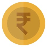 Flat Rupee currency round coin. India, indian, Asia. Casino currency, gambling coin, vector illustration isolated on white vector illustration Flat Rupee currency round coin. India, indian, Asia. Casino currency, gambling coin, vector illustration isolated on white vector illustration