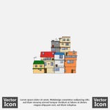 Flat style city stock illustration Flat style city stock illustration