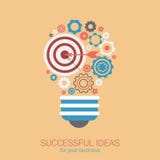 Flat style modern idea innovation light bulb infographic concept royalty free illustration Flat style modern idea innovation light bulb infographic concept royalty free illustration