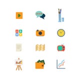 Flat vector play video chat tv time mobile web website app icon royalty free stock photos Flat vector play video chat tv time mobile web website app icon royalty free stock photos