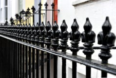 Fleur de lis residetial railing stock image Fleur de lis residetial railing stock image