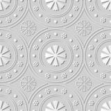 fleur ronde de Dot Line Frame d'art du livre blanc 3D illustration libre de droits fleur ronde de Dot Line Frame d'art du livre blanc 3D illustration libre de droits