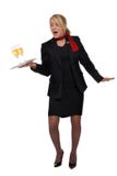 Flight Attendant Having An Accident Royalty Free Stock Image