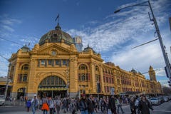 Flinders Street Station in Melbourne, Australia royalty free stock image Flinders Street Station in Melbourne, Australia royalty free stock image