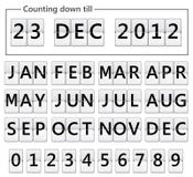 Flip display. Date counter flip display illustration royalty free illustration Flip display. Date counter flip display illustration royalty free illustration