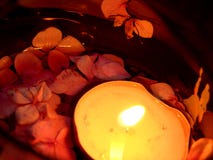 Floating Candle Stock Photography