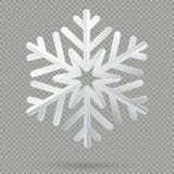 Flocon de neige de papier plié réaliste blanc de Noël avec l'ombre d'isolement sur le fond transparent ENV 10 illustration de vecteur Flocon de neige de papier plié réaliste blanc de Noël avec l'ombre d'isolement sur le fond transparent ENV 10 illustration de vecteur