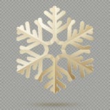 Flocos de neve de papel da decoração do Natal do vintage com a sombra isolada no fundo transparente Eps 10 ilustração stock Flocos de neve de papel da decoração do Natal do vintage com a sombra isolada no fundo transparente Eps 10 ilustração stock