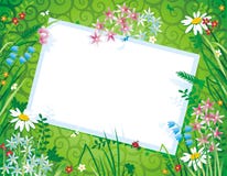 Floral background with blank card royalty free illustration Floral background with blank card royalty free illustration
