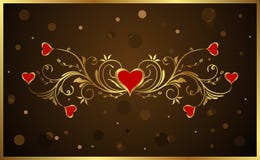 Floral Background For Valentine S Day Stock Images