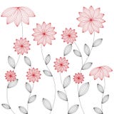 Floral Background - , Red Flower Stock Images