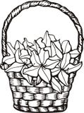Floral Basket Royalty Free Stock Images
