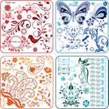 Floral Design Elements 2/2 Stock Photos Floral Design Elements 2/2 Stock Photos