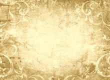 Floral design and grungy old parchment stock image Floral design and grungy old parchment stock image